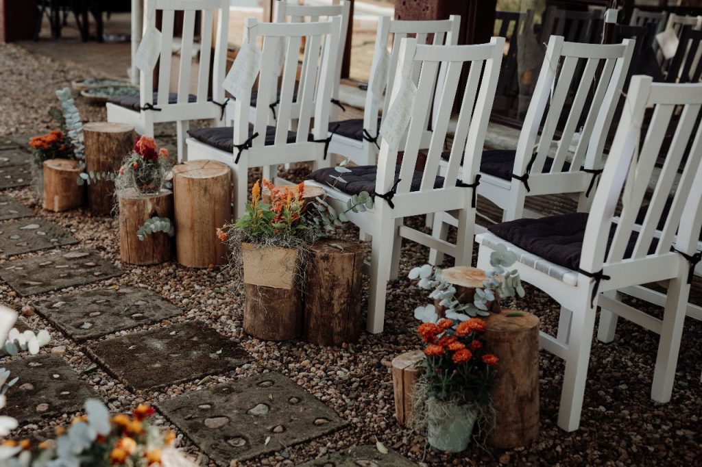 Reception seating set for a celebration