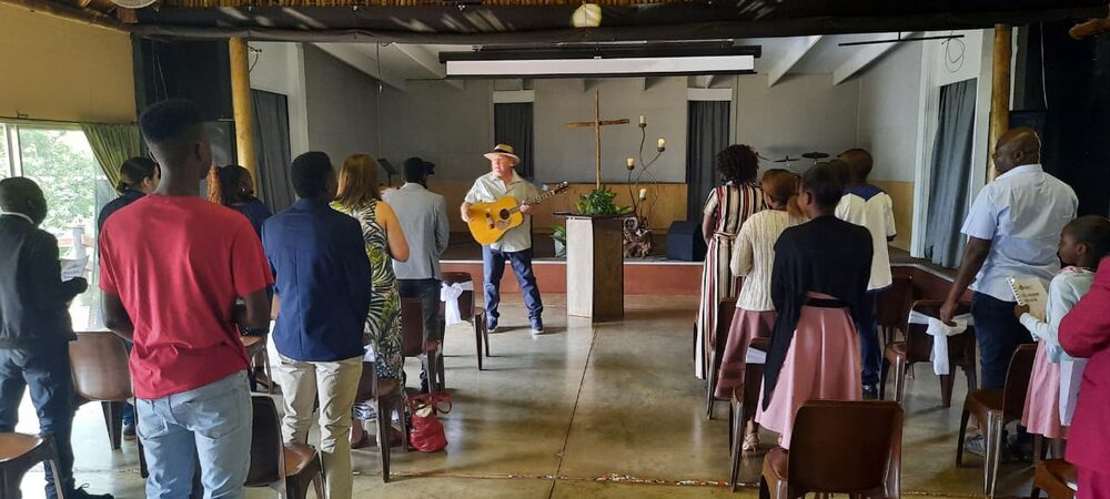 Students in a Bible school class